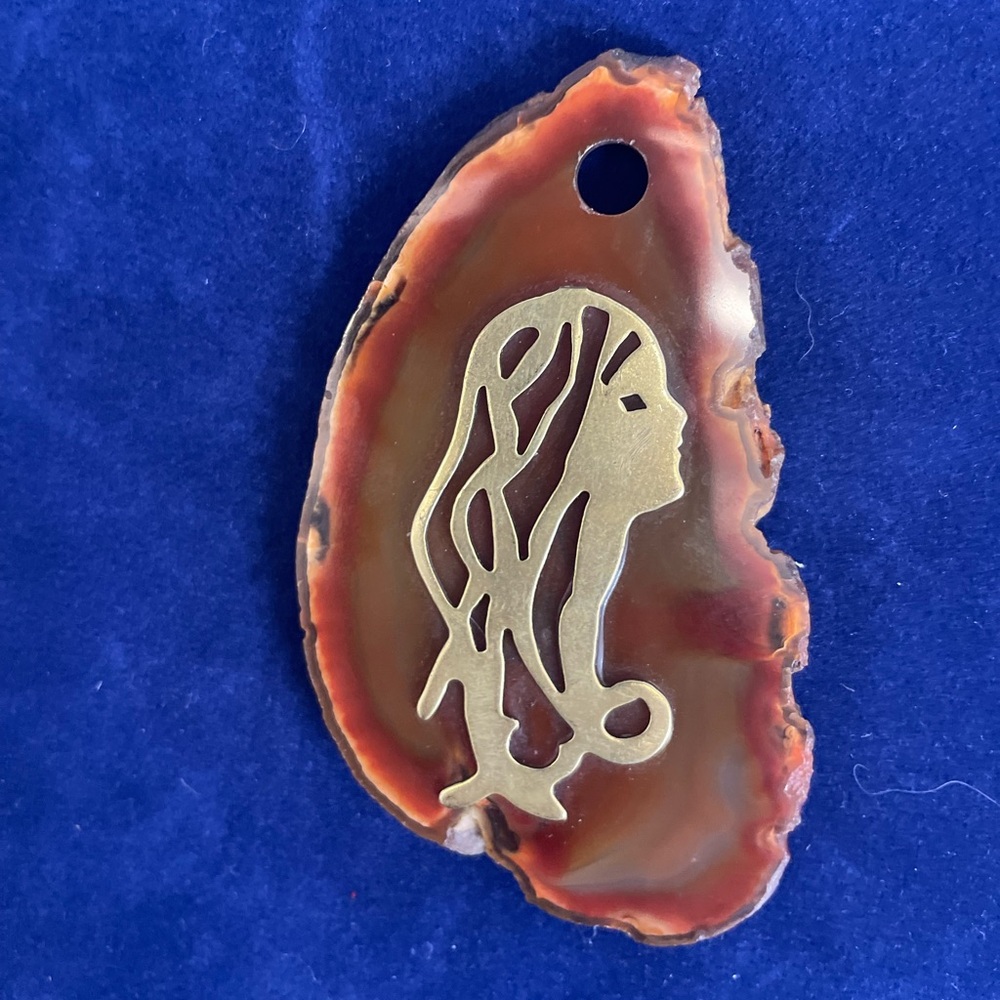 Amber Agate Pendant